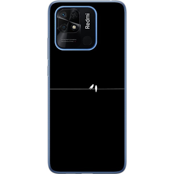 Xiaomi Redmi 10C Deksel / Mobildeksel - Minimalistiske fugler svart