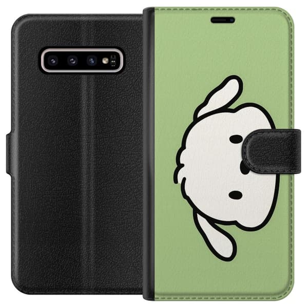 Kompatibelt Lommeboketui til Samsung Galaxy S10+ Snoopy Flip