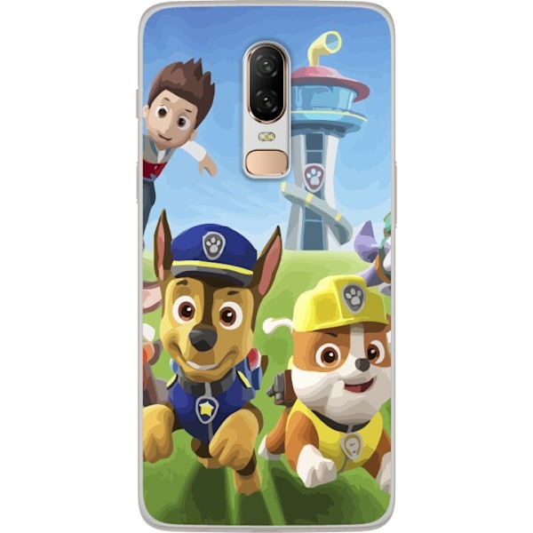 OnePlus 6 Läpinäkyvä kuori PAW-patruuna