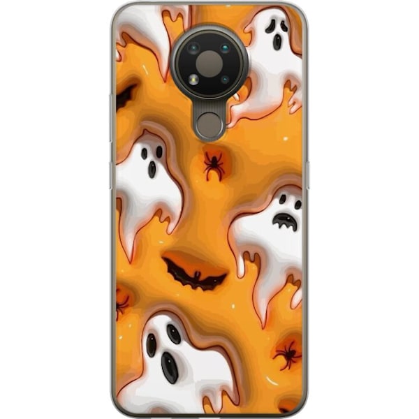 Nokia 3.4 Läpinäkyvä kuori Halloween 3D 2024