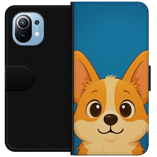 Xiaomi Mi 11 Lompakkokotelo Hello Corgi