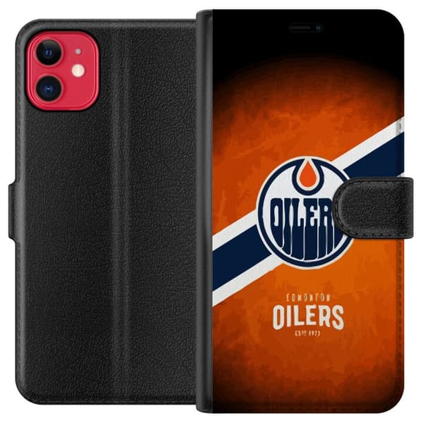 Kompatibel Tegnebogsetui til Apple iPhone 11 Edmonton Oilers (NHL)