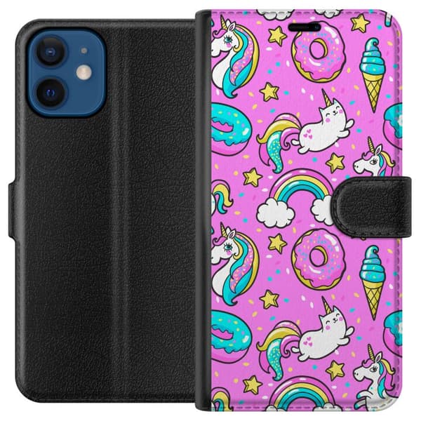 Kompatibel Tegnebogsetui til Apple iPhone 12 mini Unicorn