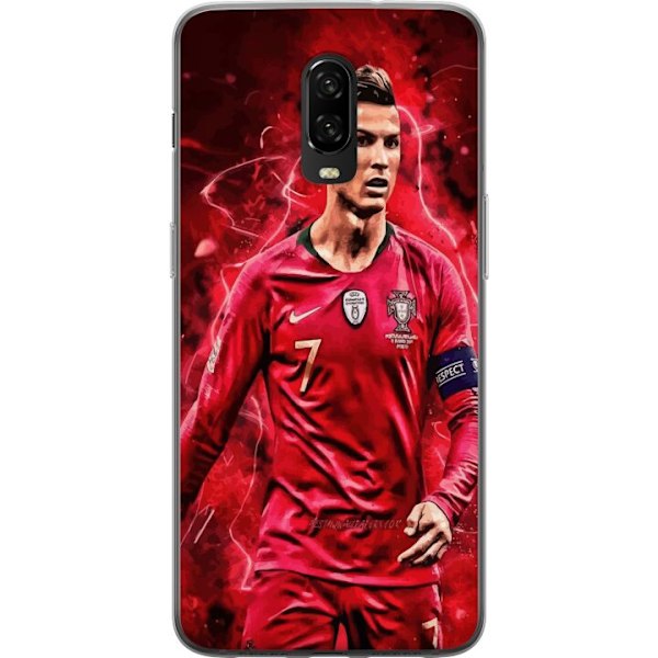 OnePlus 6T Genomskinligt Skal Ronaldo Skills – CR7 Design för Äkta Supporters