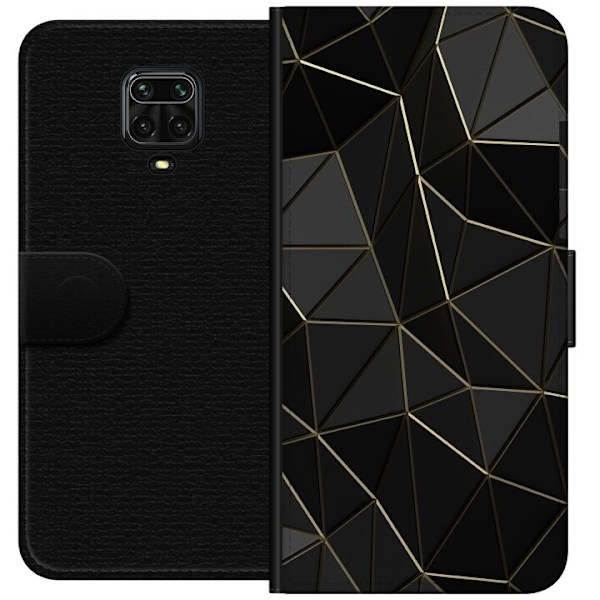 Xiaomi Redmi Note 9 Pro Lompakkokotelo Keskiyö