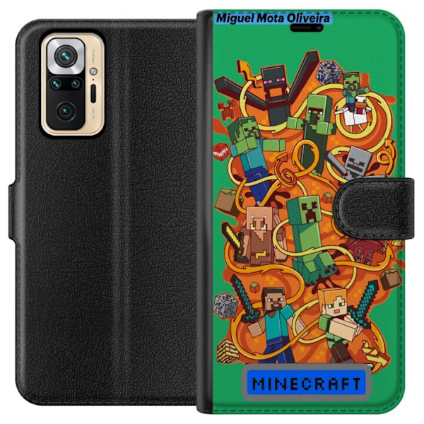 Xiaomi Redmi Note 10 Pro Plånboksfodral Minecraft