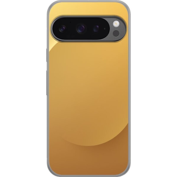 Google Pixel 9 Pro XL Gennemsigtig cover Guld Punkt