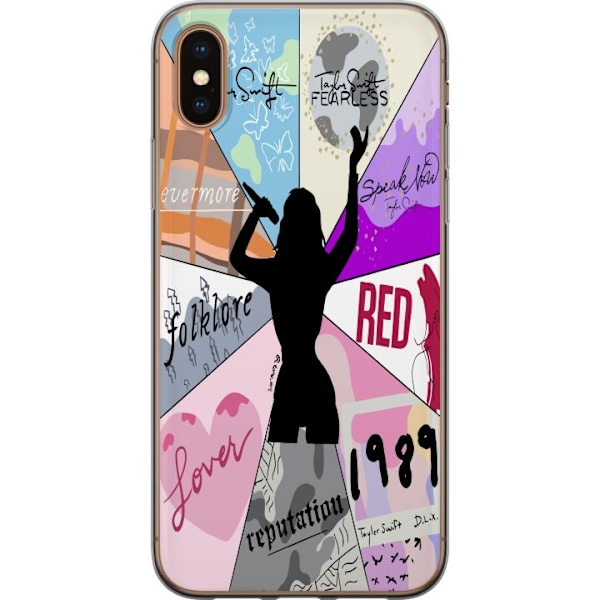 Apple iPhone XS Läpinäkyvä kuori Taylor Swift