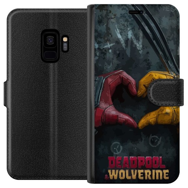 Samsung Galaxy S9 Lompakkokotelo Wolverine Deadpool