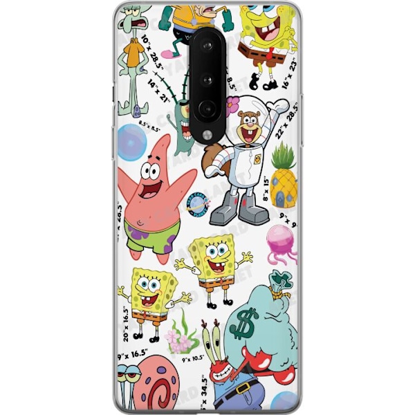 OnePlus 8 Gjennomsiktig deksel SpongeBob SquarePants