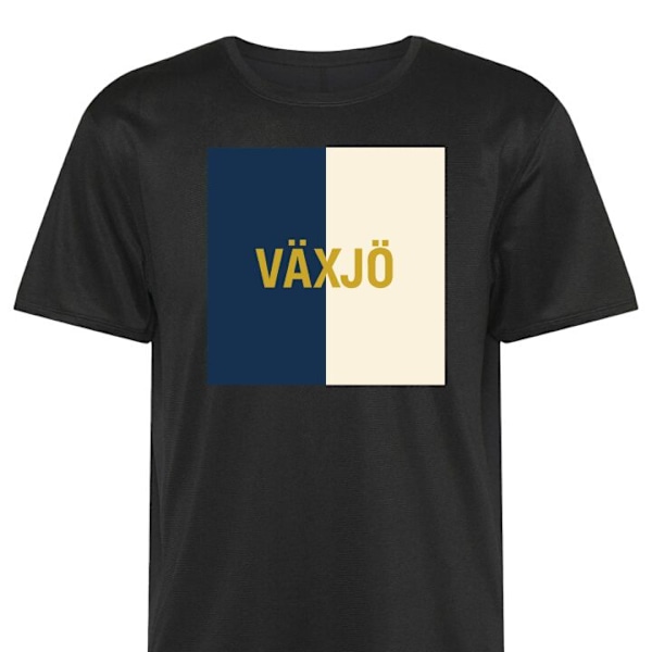 Tränings-T-shirt | Sport-T-shirt för Vuxen Växjö – fotbo svart Medium