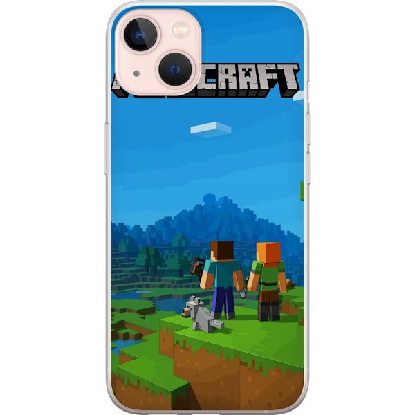 Apple iPhone 13 Genomskinligt Skal Minecraft Key Art