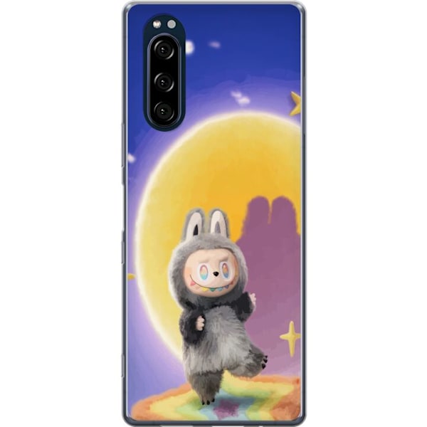 Sony Xperia 5 Läpinäkyvä kuori Labubu Neon Pop - Neonväri pop-taiteen hirviö