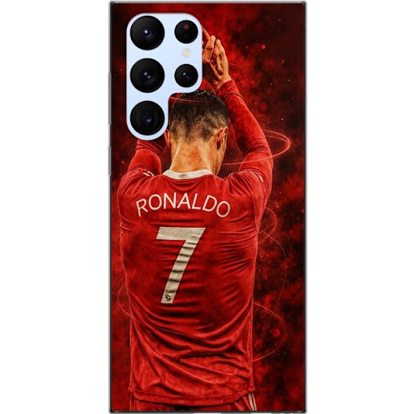 Samsung Galaxy S22 Ultra 5G Läpinäkyvä kuori Ronaldo