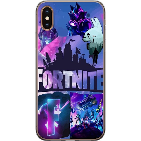 Apple iPhone X Gjennomsiktig deksel Fortnite