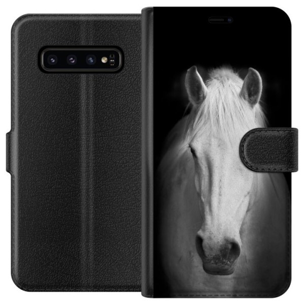 Samsung Galaxy S10 Plånboksfodral Häst