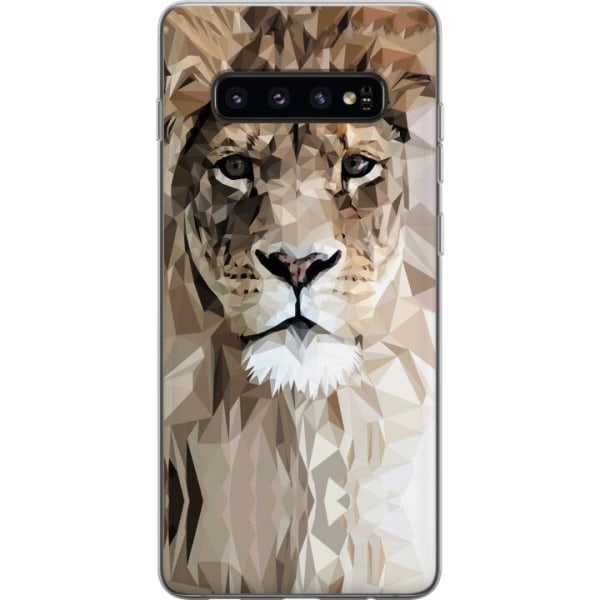 Samsung Galaxy S10 Cover / Mobilcover - Løve