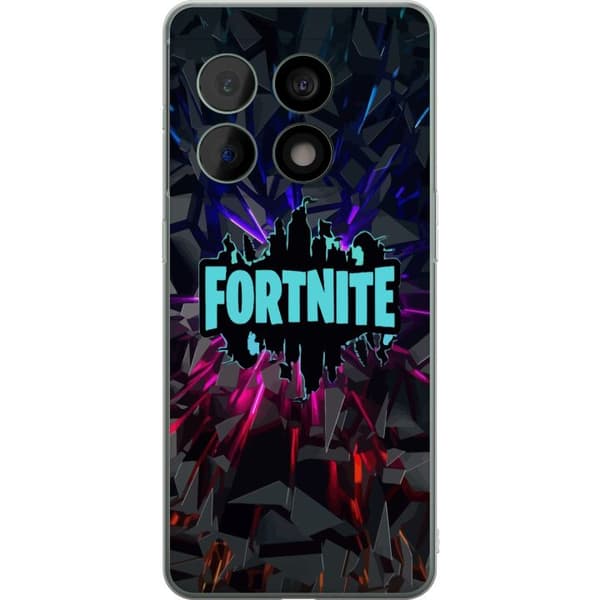 Kompatibelt Mobilskal till OnePlus 10 Pro Spelinspirerad abstrakt logotypdesign med exploderande former, neonljus och dynamisk energi för modernt spe