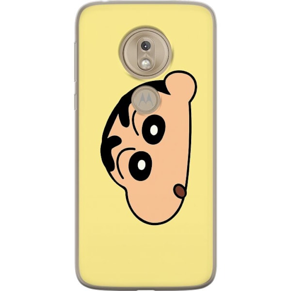 Motorola Moto G7 Play Läpinäkyvä kuori Peeking Shinchan