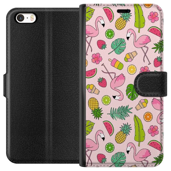 Apple iPhone 5 Tegnebogsetui Flamingo