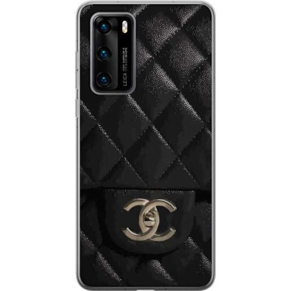 Huawei P40 Genomskinligt Skal Chanel Black