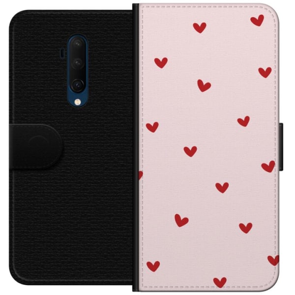 OnePlus 7T Pro Plånboksfodral Hjärtan