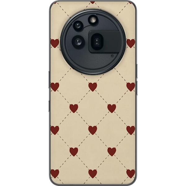 Nothing Phone (3a) Pro Läpinäkyvä kuori Sydänverkko