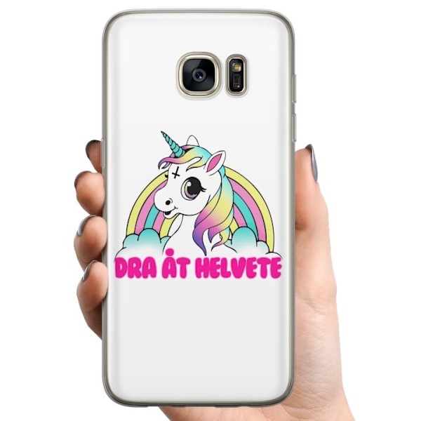 Samsung Galaxy S7 edge TPU Mobildeksel Unicorn