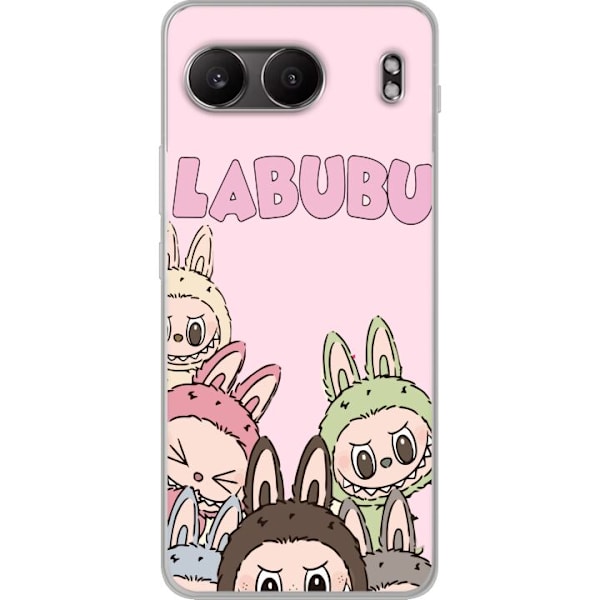 OnePlus Nord 4 Läpinäkyvä kuori Labubu Pop Mart Hahmot Keräilykohteet Suosittu Hahmosarja Suunnittelu Pop Mart Leikkikalutaide Aihe