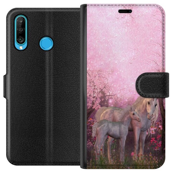 Huawei P30 lite Tegnebogsetui Enicorn