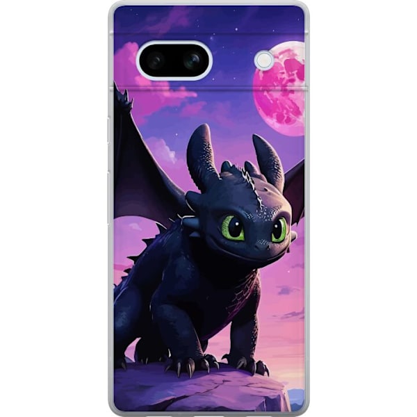 Google Pixel 7a Genomskinligt Skal How to Train Your Dragon (Draktränaren)