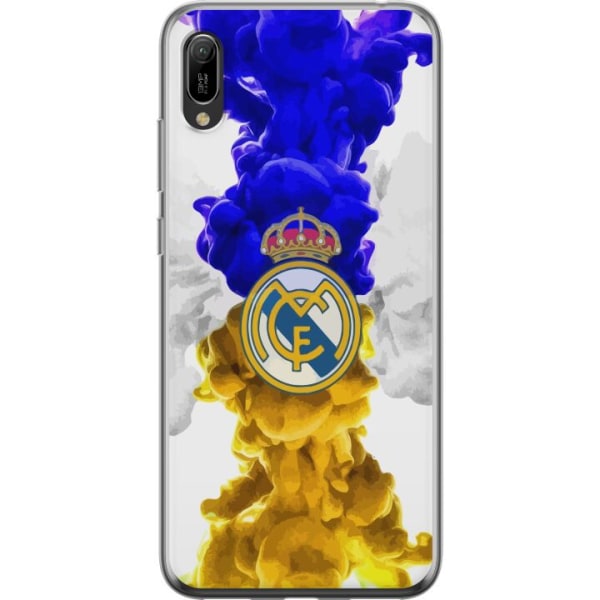 Huawei Y6 Pro (2019) Genomskinligt Skal Real Madrid Färger