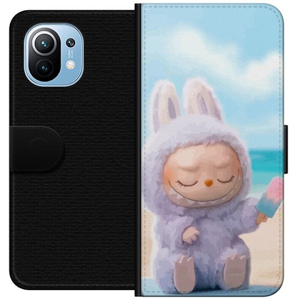 Xiaomi Mi 11 Tegnebogsetui Labubu Lyserød Stemning