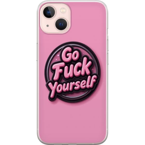 Kompatibelt Mobildeksel til Apple iPhone 13 mini Rosa 3D textposter