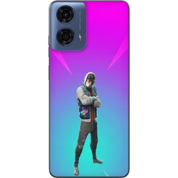 Motorola Moto G24 Genomskinligt Skal black knight fortnite