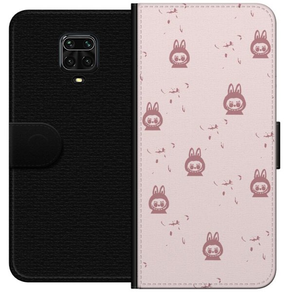 Xiaomi Redmi Note 9S Lommeboketui Labubu Neon Pop - Neonfarget