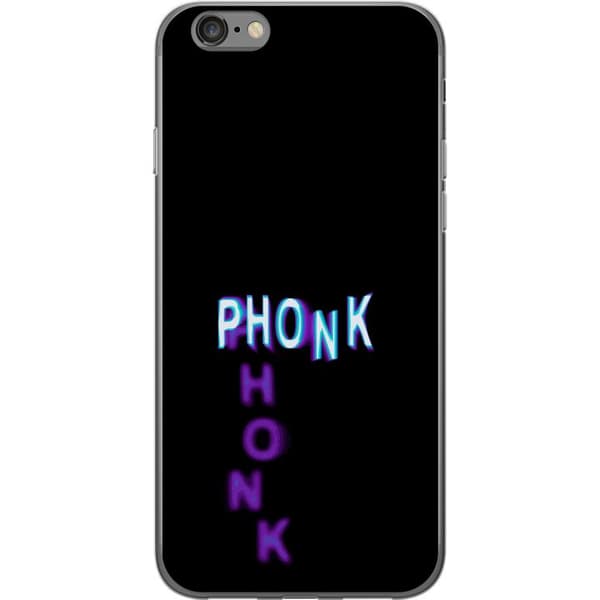 Kompatibelt Mobildeksel til Apple iPhone 6 Phonk neontext på svart svart