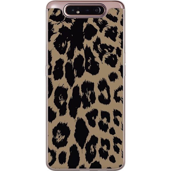 Samsung Galaxy A80 Gennemsigtig cover Leopard