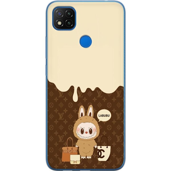 Xiaomi Redmi 9C NFC Genomskinligt Skal Labubu Blue Chill – B