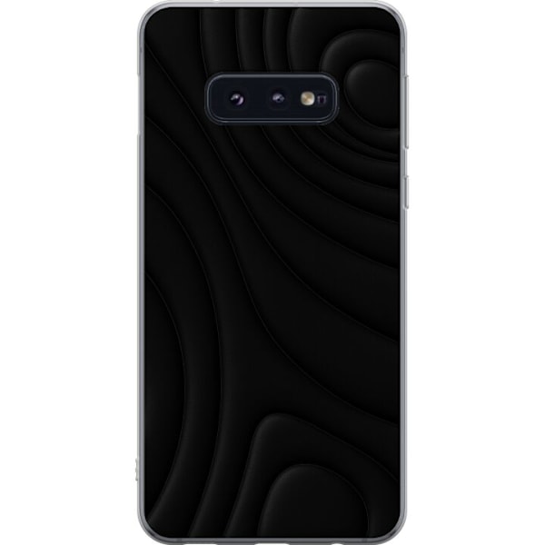 Samsung Galaxy S10e Läpinäkyvä kuori Tummat Aallot