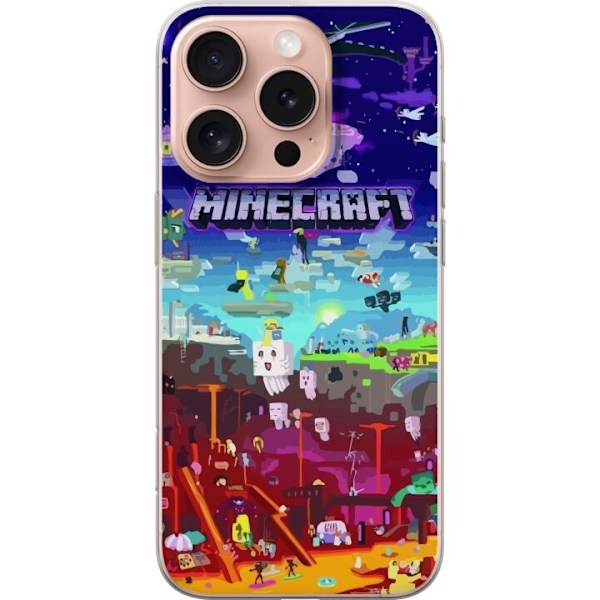 Apple iPhone 16 Pro Genomskinligt Skal Minecraft