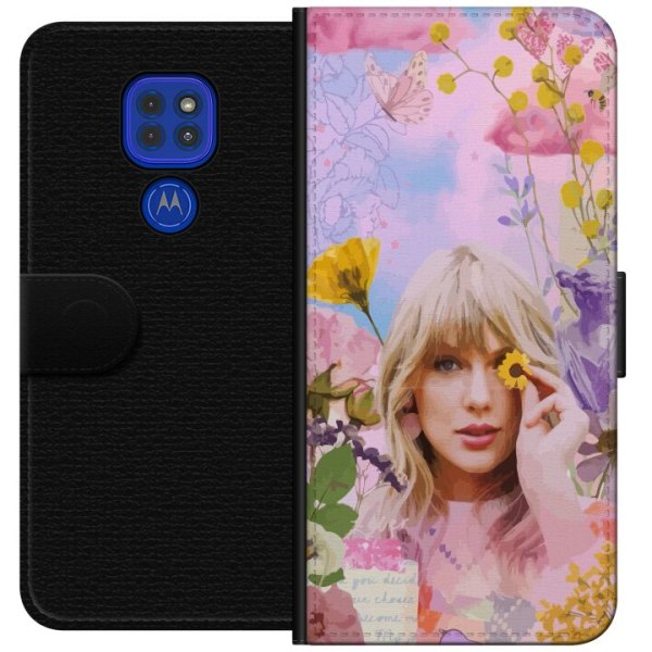 Motorola Moto G9 Play Plånboksfodral Taylor Swift - Blomma