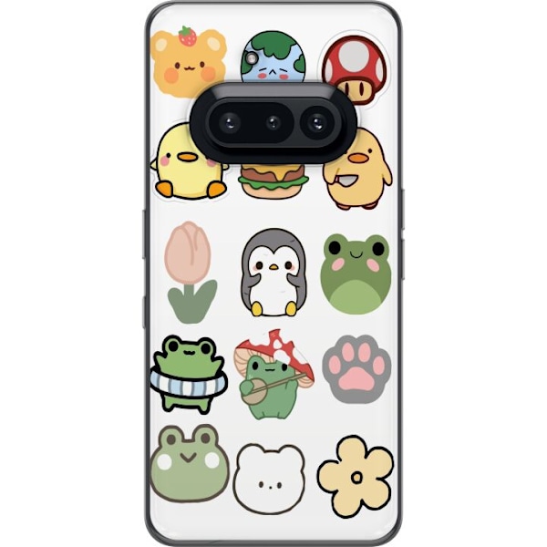 Nothing Phone (3a) Genomskinligt Skal Kawaii Friends – söta figurer i japansk stil