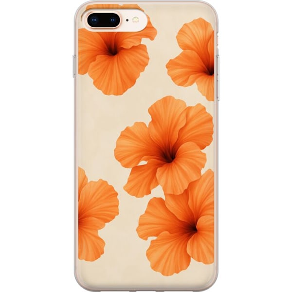 Apple iPhone 7 Plus Gjennomsiktig deksel Papaya Punch
