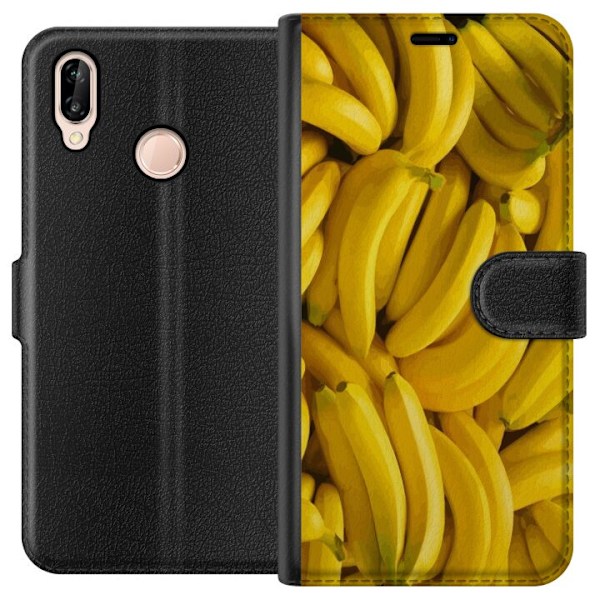 Huawei P20 lite Plånboksfodral Banana Pattern – lekfullt m