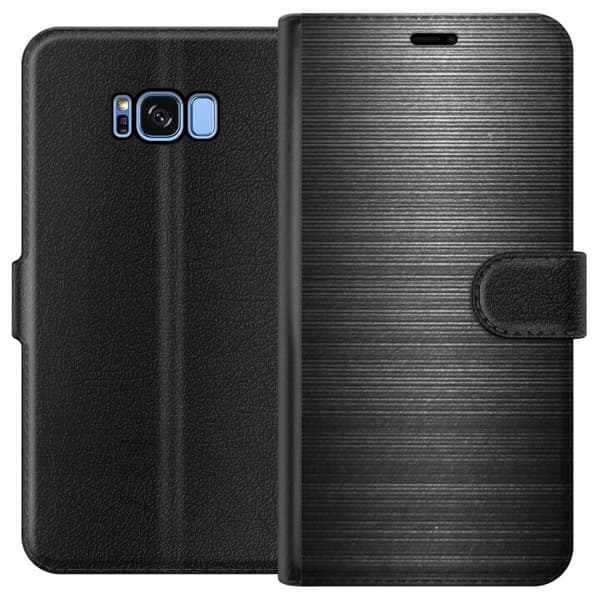Kompatibelt Plånboksfodral till Samsung Galaxy S8 Brushed Metal