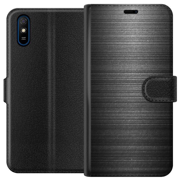 Xiaomi Redmi 9A Tegnebogsetui Børstet Metal