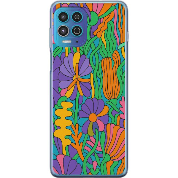 Motorola Moto G100 Läpinäkyvä kuori Värien räjähdys
