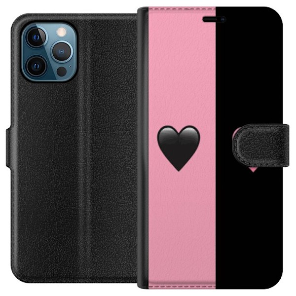 Apple iPhone 12 Pro Max Lompakkokotelo Sydämet