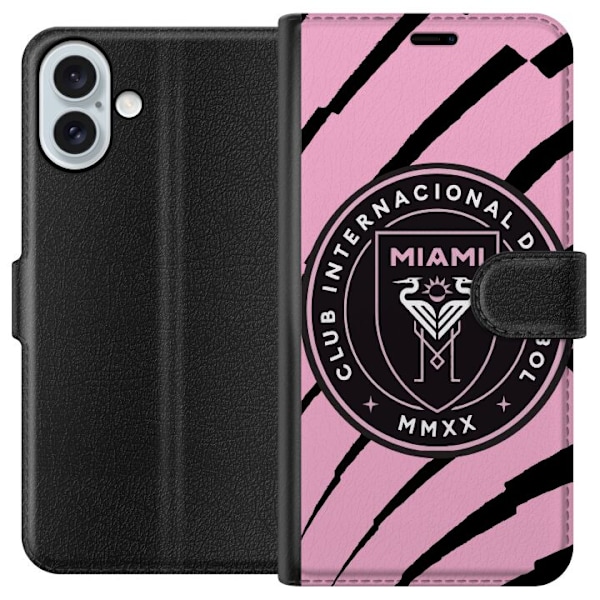 Apple iPhone 16 Plus Plånboksfodral Inter Miami FC